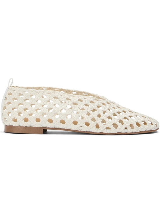 Tony Bianco Shoes - Tony Bianco Cheeky Woven Leather Flat - White NWT and Box